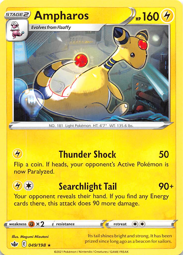 Ampharos (049/198) [Sword & Shield: Chilling Reign] | Good Games Morley