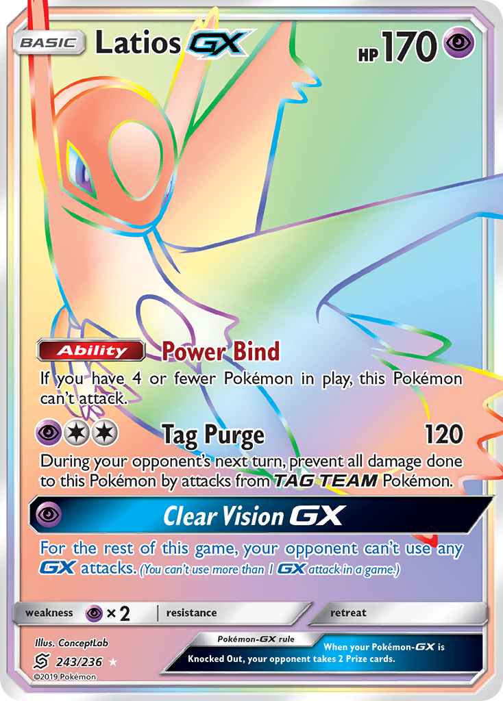 Latios GX (243/236) [Sun & Moon: Unified Minds] | Good Games Morley