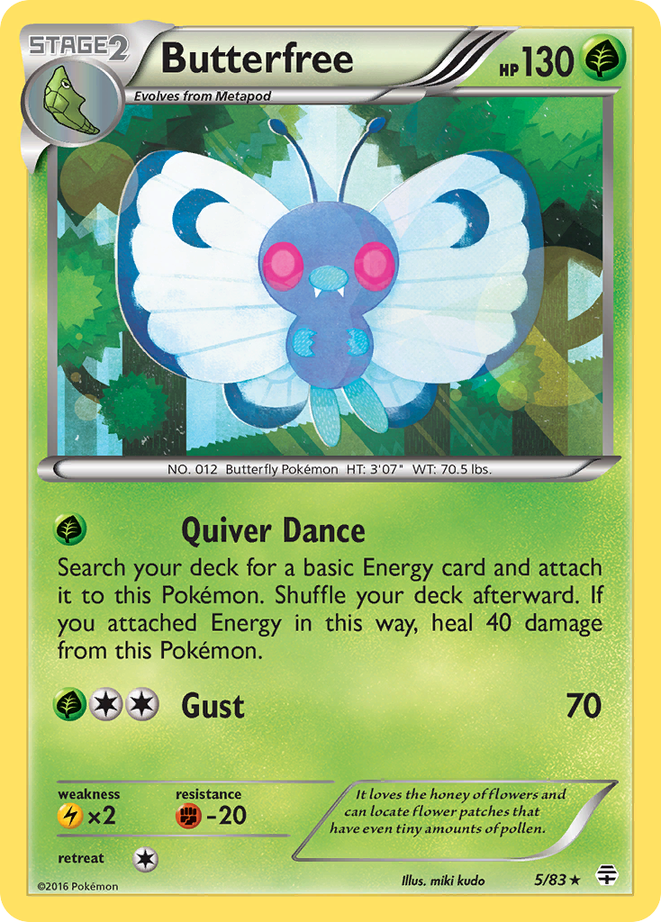 Butterfree (5/83) [XY: Generations] | Good Games Morley
