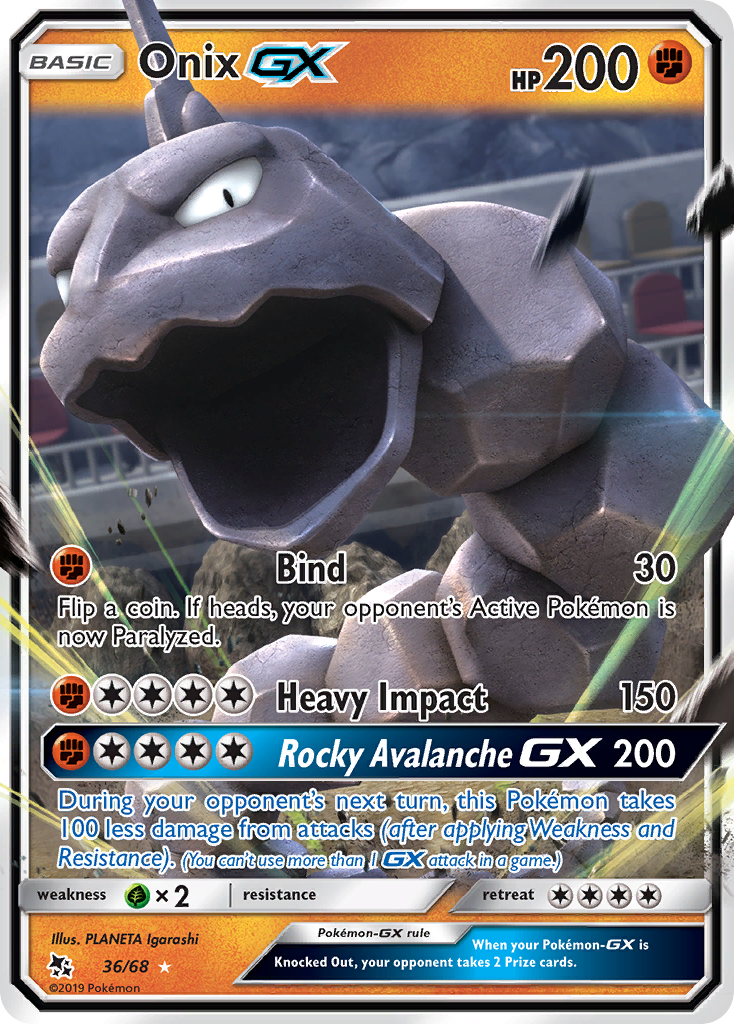 Onix GX (36/68) [Sun & Moon: Hidden Fates] | Good Games Morley