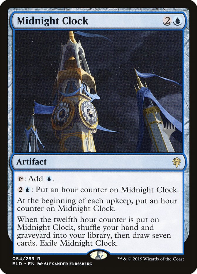 Midnight Clock (Promo Pack) [Throne of Eldraine Promos] | Good Games Morley