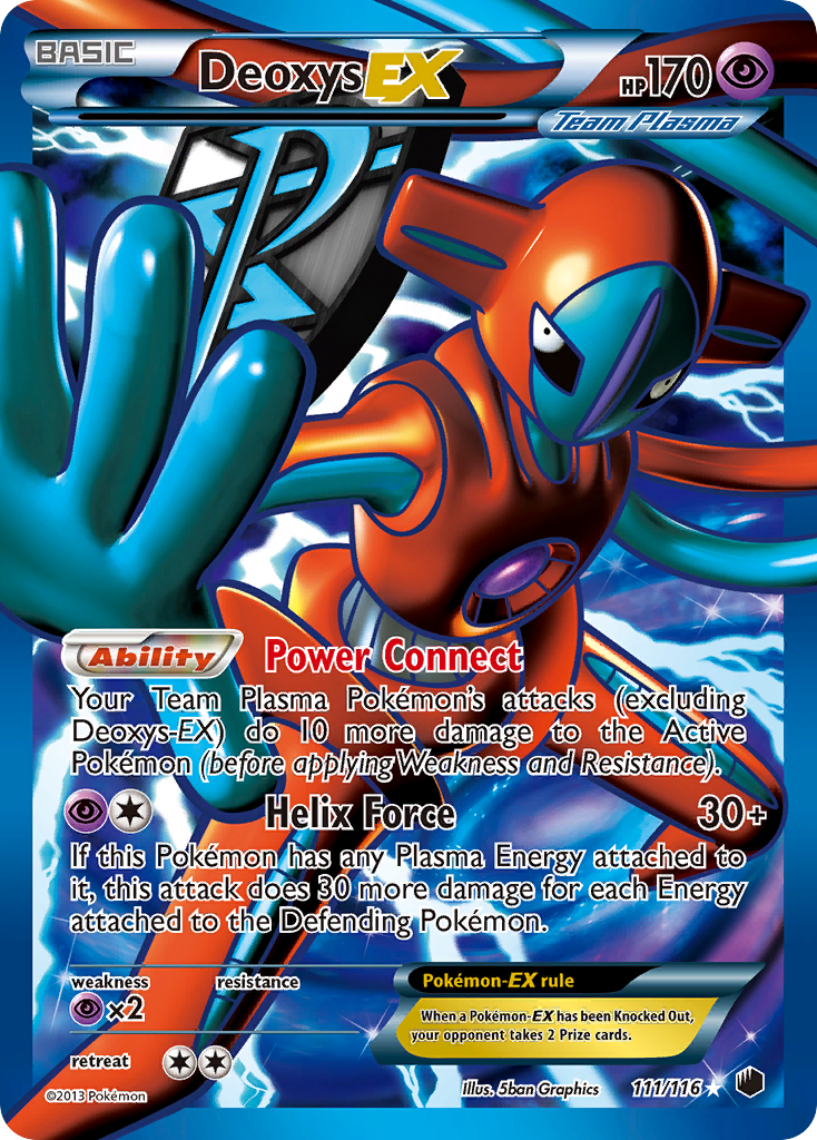 Deoxys EX (111/116) [Black & White: Plasma Freeze] | Good Games Morley