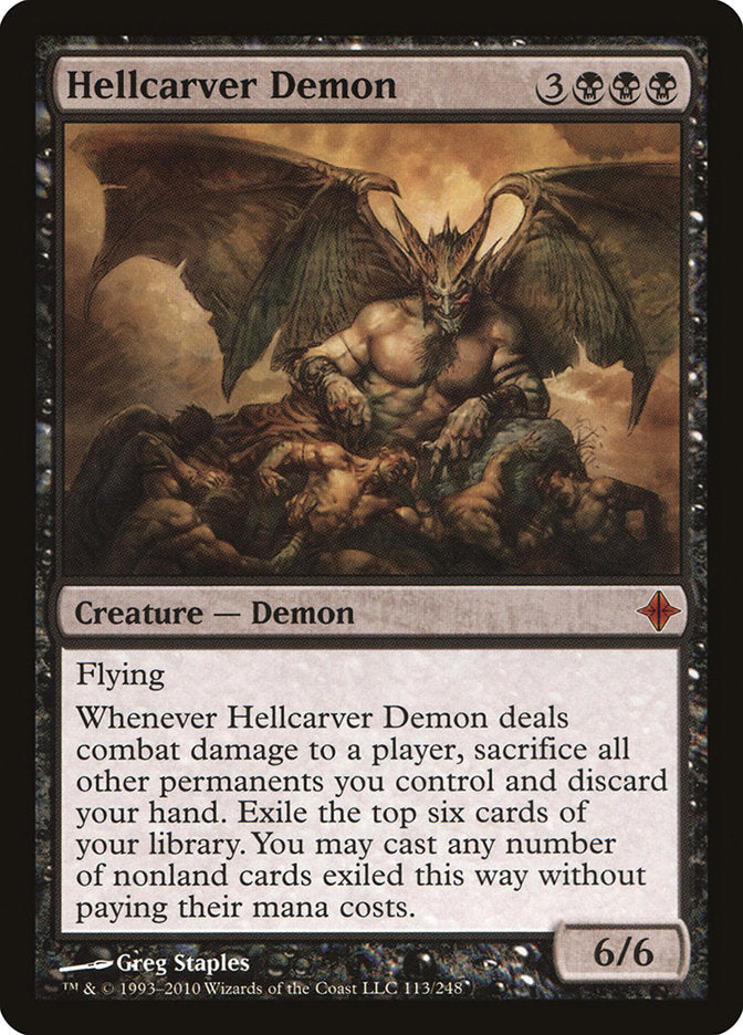 Hellcarver Demon [Rise of the Eldrazi] | Good Games Morley