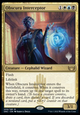 Obscura Interceptor (Promo Pack) [Streets of New Capenna Promos] | Good Games Morley
