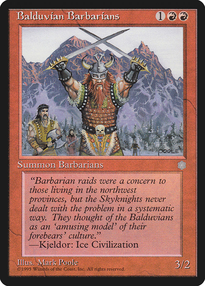 Balduvian Barbarians [Ice Age] | Good Games Morley