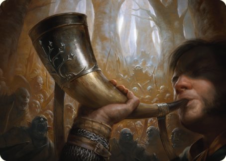 Horn of Gondor Art Card [The Lord of the Rings: Tales of Middle-earth Art Series] | Good Games Morley