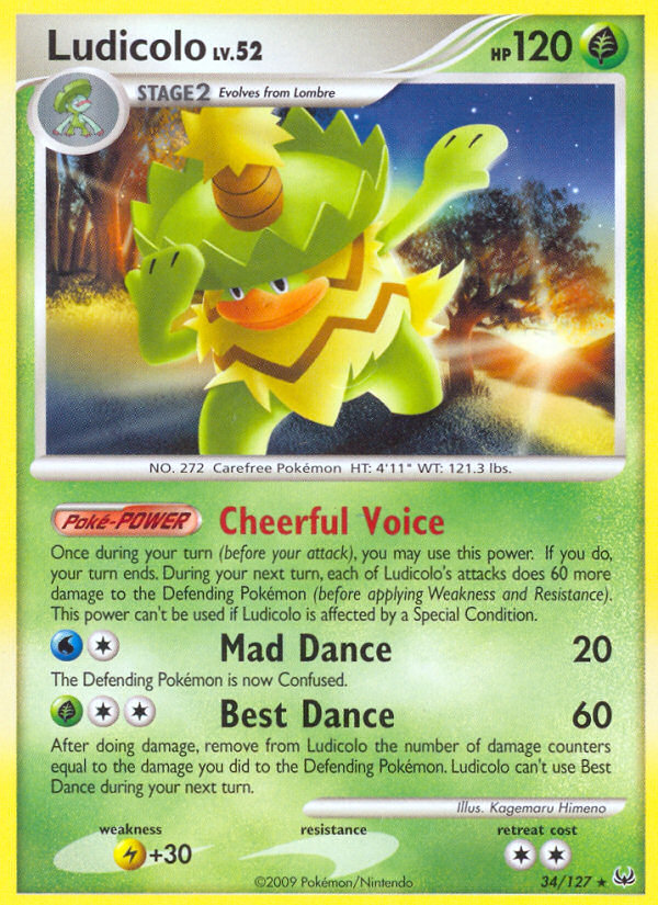 Ludicolo (34/127) [Platinum: Base Set] | Good Games Morley