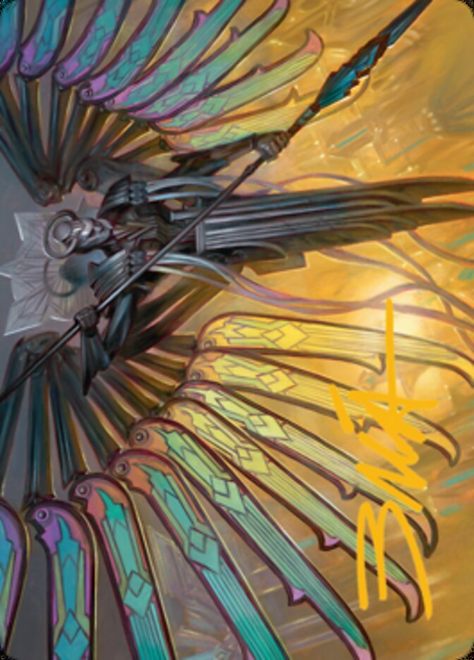 Paragon of Modernity Art Card (Gold-Stamped Signature) [Streets of New Capenna Art Series] | Good Games Morley