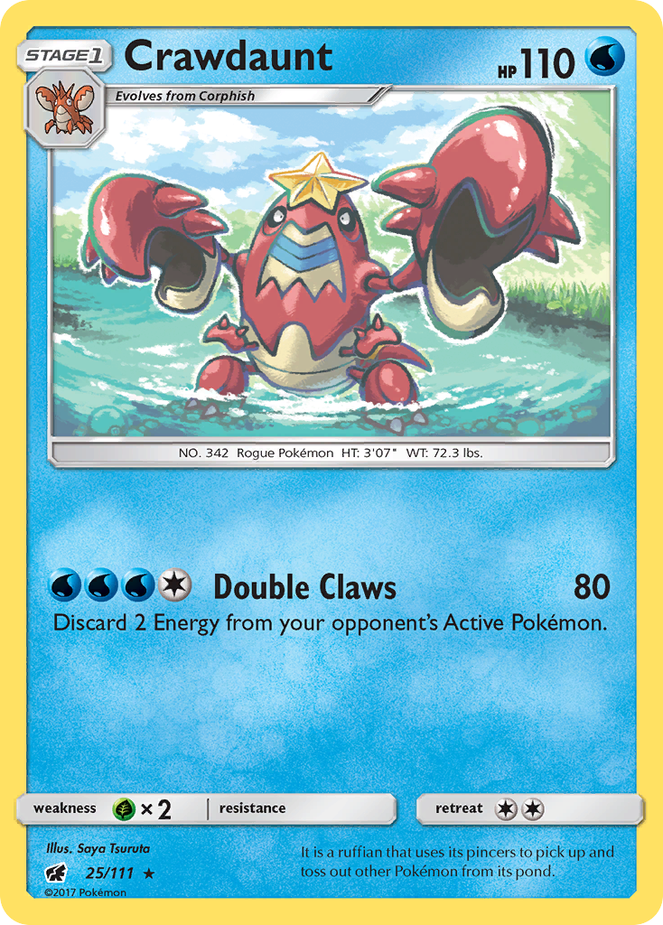 Crawdaunt (25/111) [Sun & Moon: Crimson Invasion] | Good Games Morley