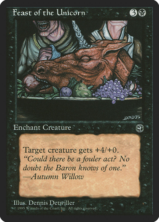 Feast of the Unicorn (Autumn Willow Flavor Text) [Homelands] | Good Games Morley