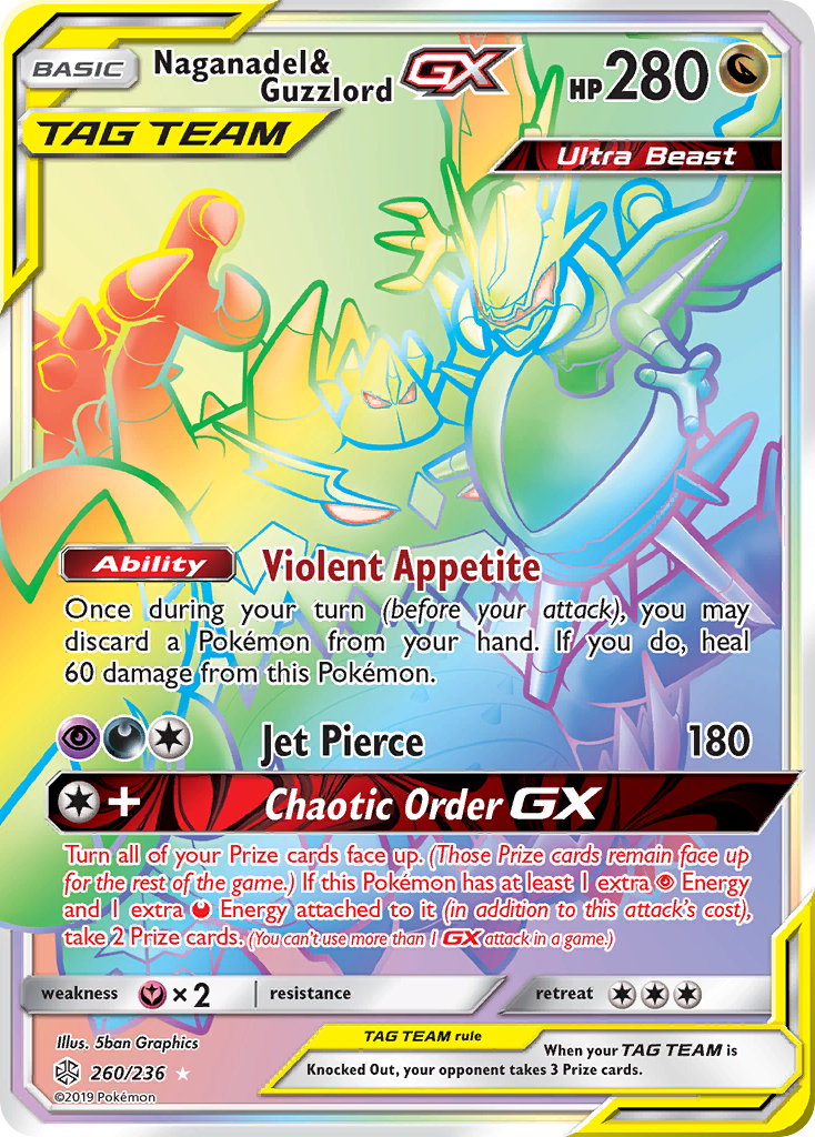 Naganadel & Guzzlord GX (260/236) [Sun & Moon: Cosmic Eclipse] | Good Games Morley