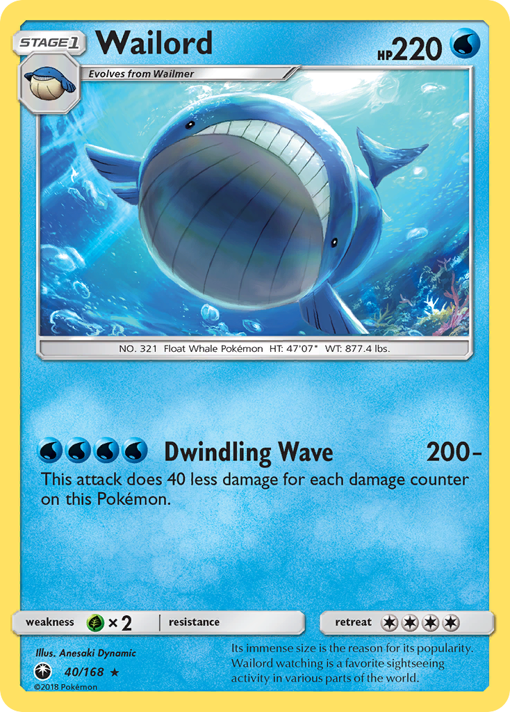 Wailord (40/168) [Sun & Moon: Celestial Storm] | Good Games Morley