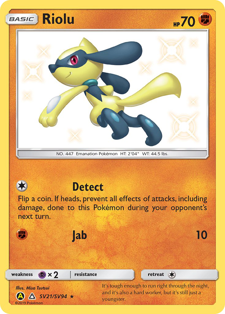 Riolu (SV21/SV94) [Sun & Moon: Hidden Fates - Shiny Vault] | Good Games Morley