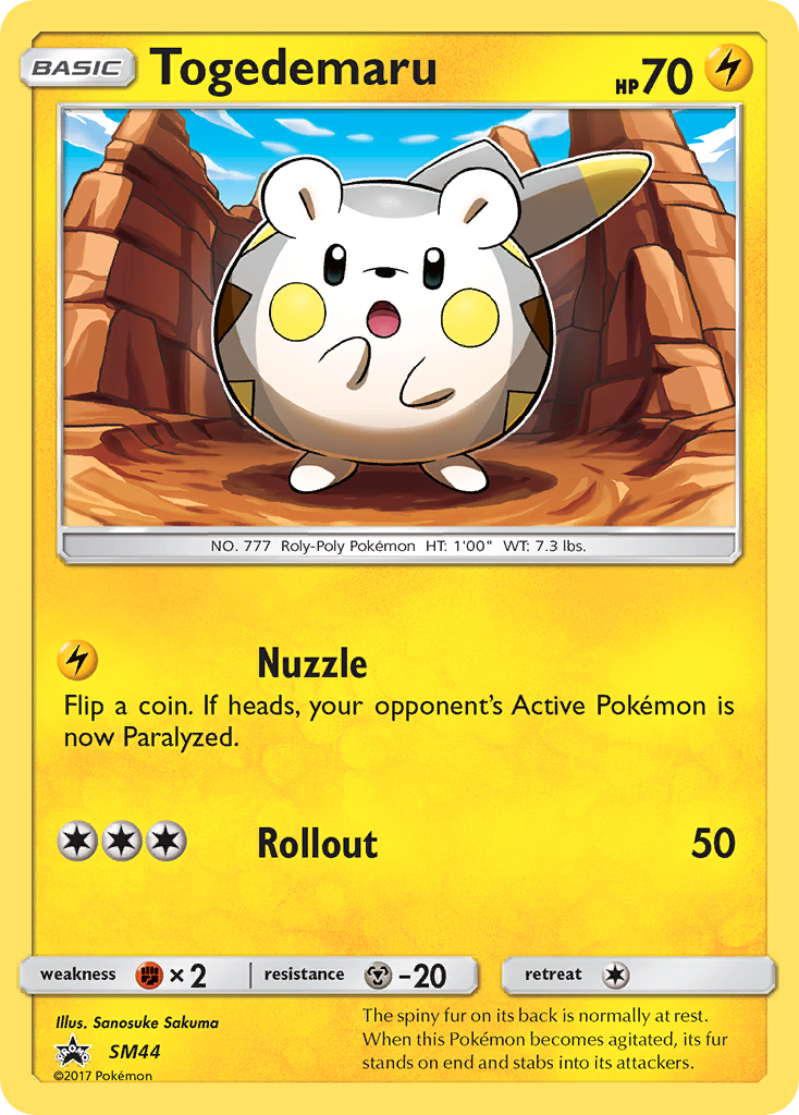 Togedemaru (SM44) [Sun & Moon: Black Star Promos] | Good Games Morley