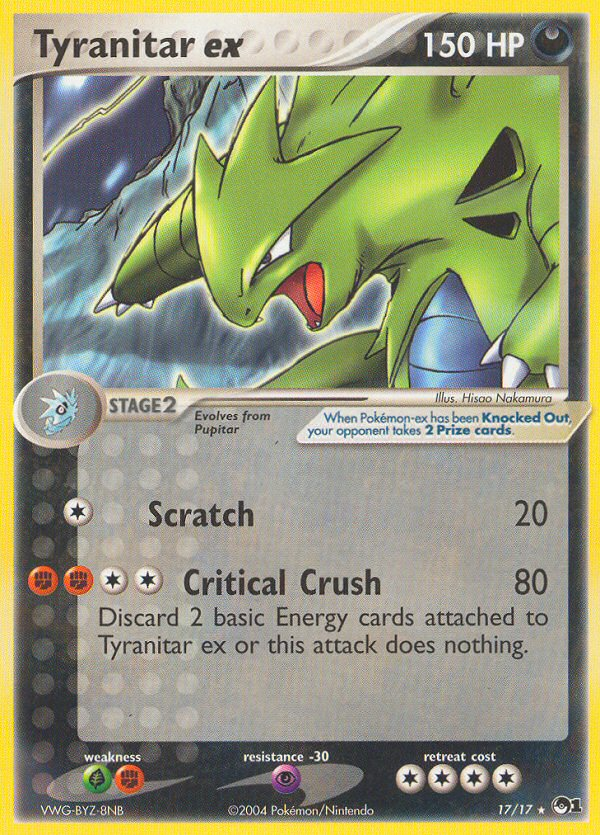 Tyranitar ex (17/17) [POP Series 1] | Good Games Morley