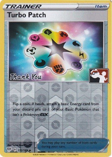 Turbo Patch (172/189) (Pokemon League) [Sword & Shield: Darkness Ablaze] | Good Games Morley
