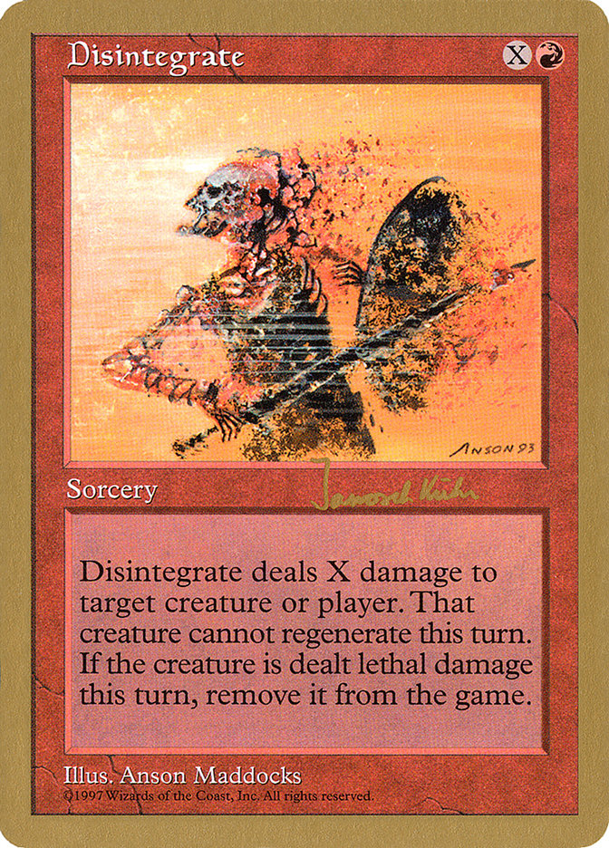 Disintegrate (Janosch Kuhn) [World Championship Decks 1997] | Good Games Morley
