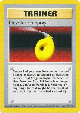Devolution Spray (72/102) [Base Set Shadowless Unlimited] | Good Games Morley