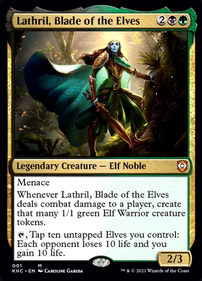 Lathril, Blade of the Elves [Kaldheim Commander] | Good Games Morley