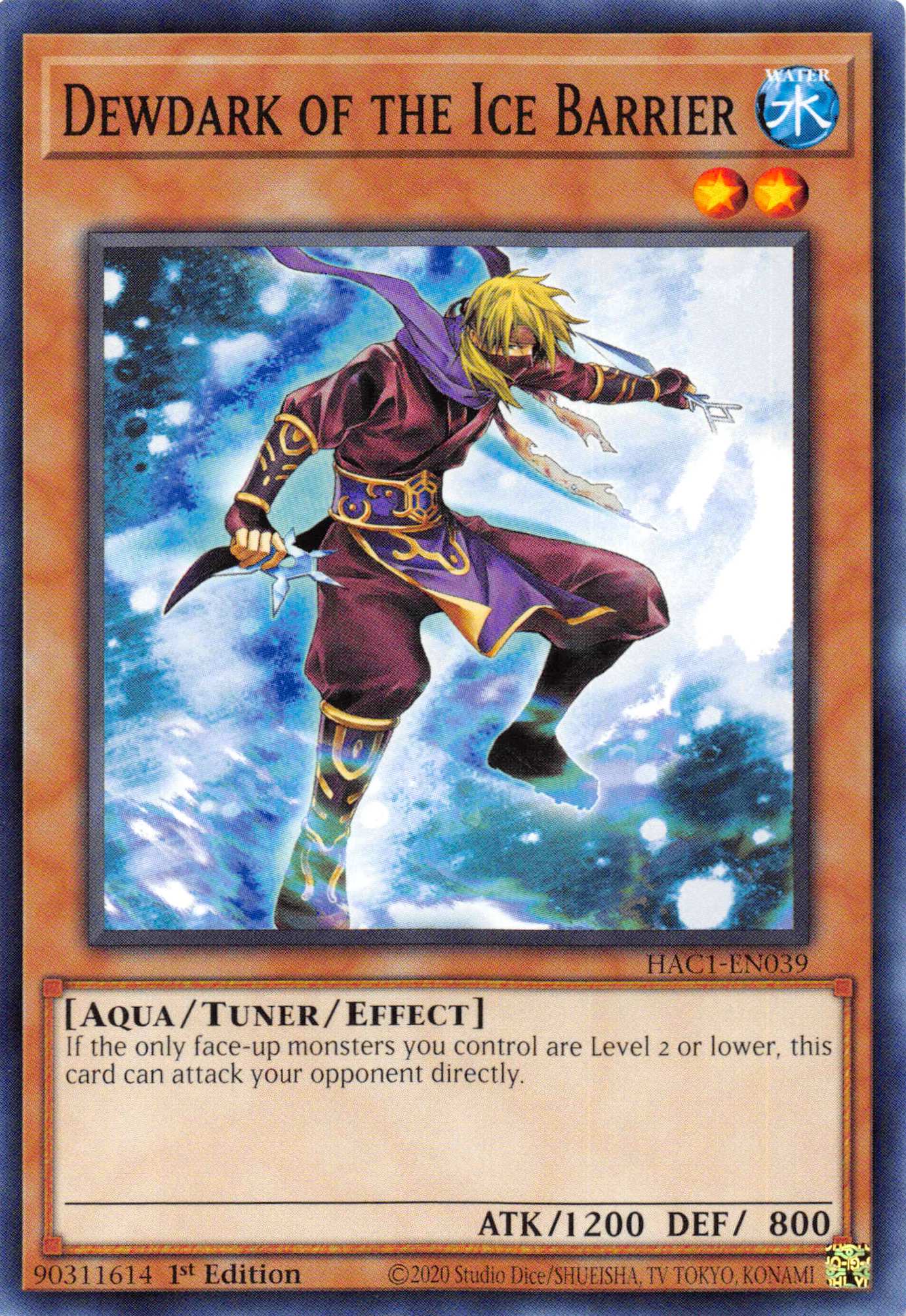 Dewdark of the Ice Barrier (Duel Terminal) [HAC1-EN039] Parallel Rare | Good Games Morley