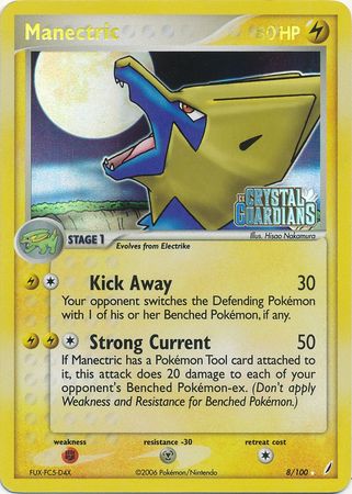 Manectric (8/100) (Stamped) [EX: Crystal Guardians] | Good Games Morley