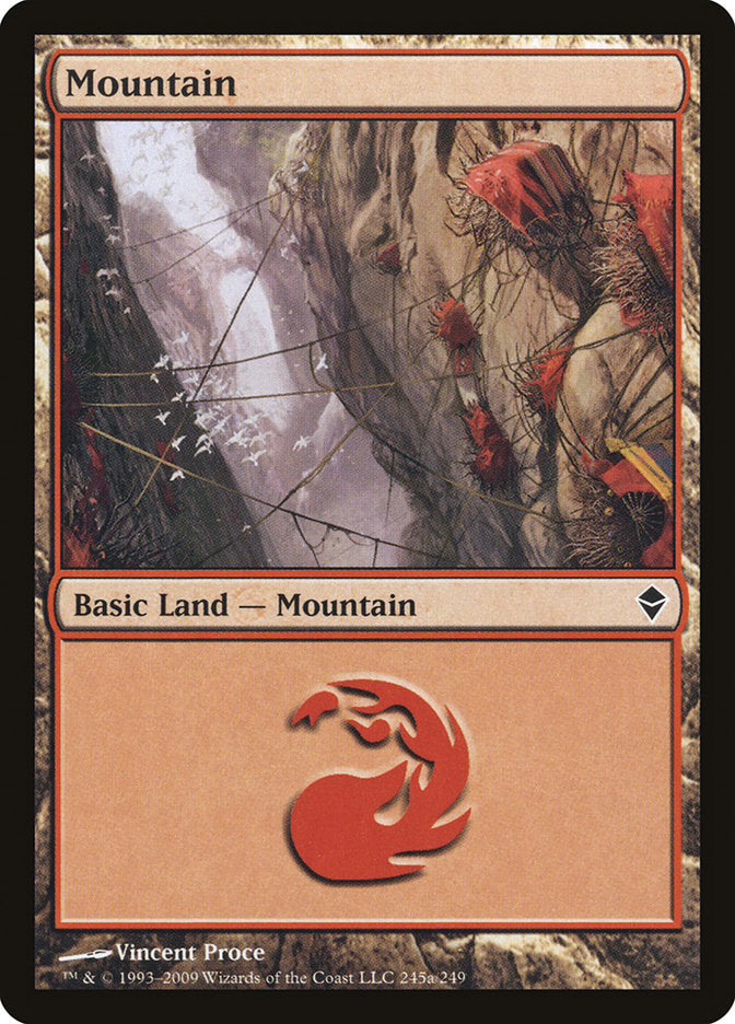 Mountain (245a) [Zendikar] | Good Games Morley