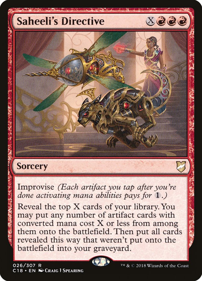 Saheeli's Directive [Commander 2018] | Good Games Morley