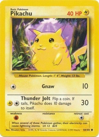 Pikachu (58/102) [Base Set Unlimited] | Good Games Morley