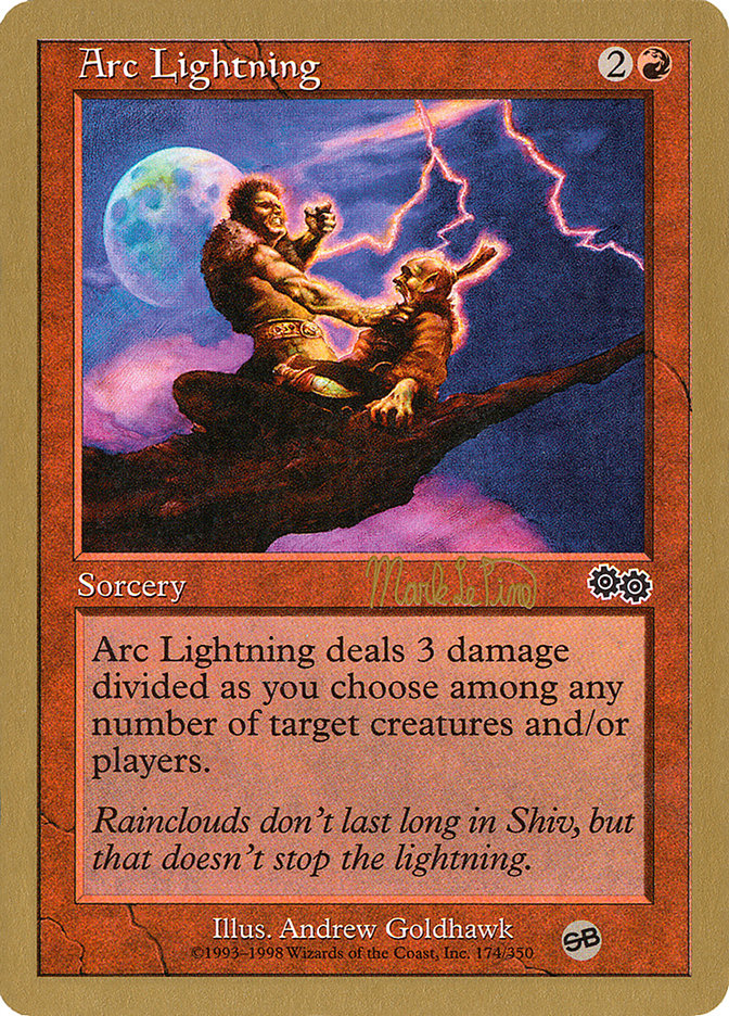 Arc Lightning (Mark Le Pine) (SB) [World Championship Decks 1999] | Good Games Morley