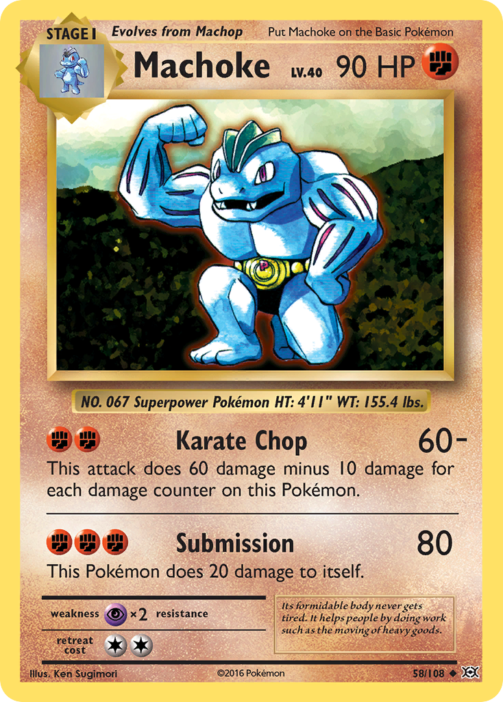 Machoke (58/108) [XY: Evolutions] | Good Games Morley