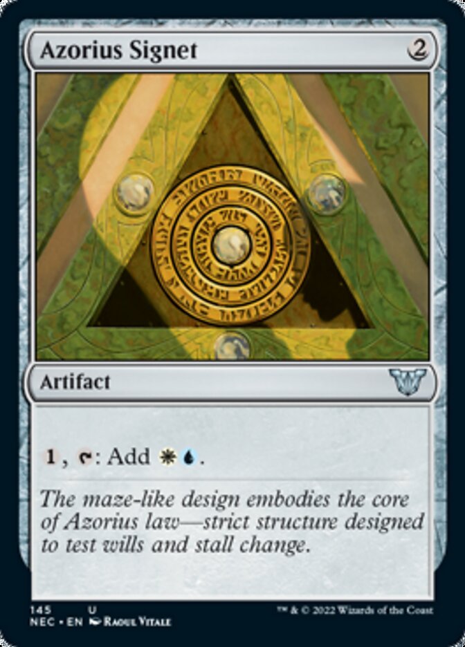 Azorius Signet [Kamigawa: Neon Dynasty Commander] | Good Games Morley