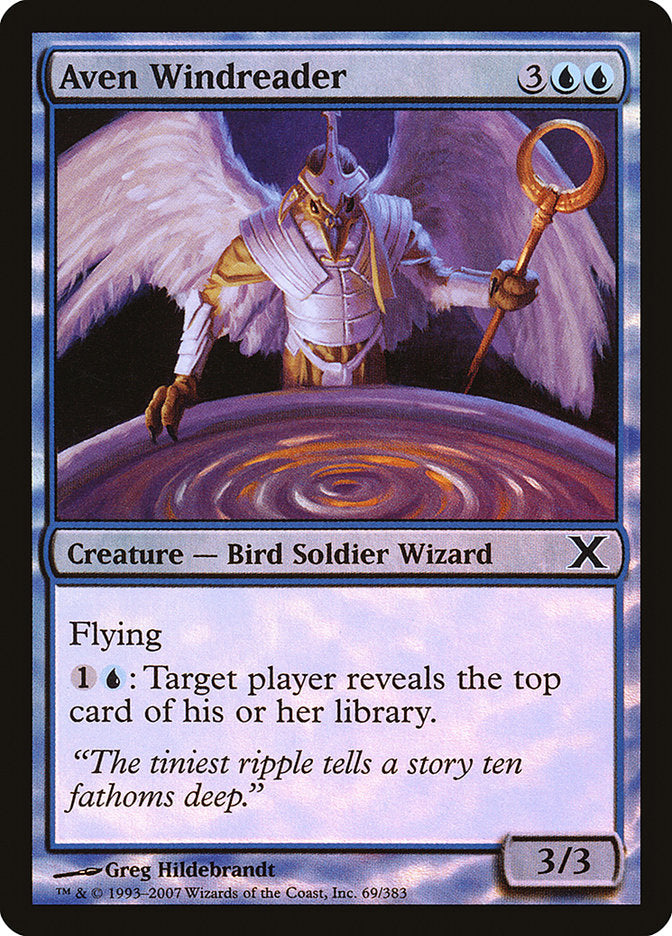 Aven Windreader (Premium Foil) [Tenth Edition] | Good Games Morley