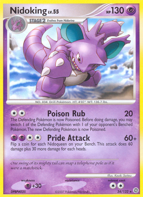 Nidoking (34/132) [Diamond & Pearl: Secret Wonders] | Good Games Morley