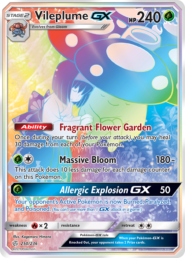Vileplume GX (250/236) [Sun & Moon: Cosmic Eclipse] | Good Games Morley