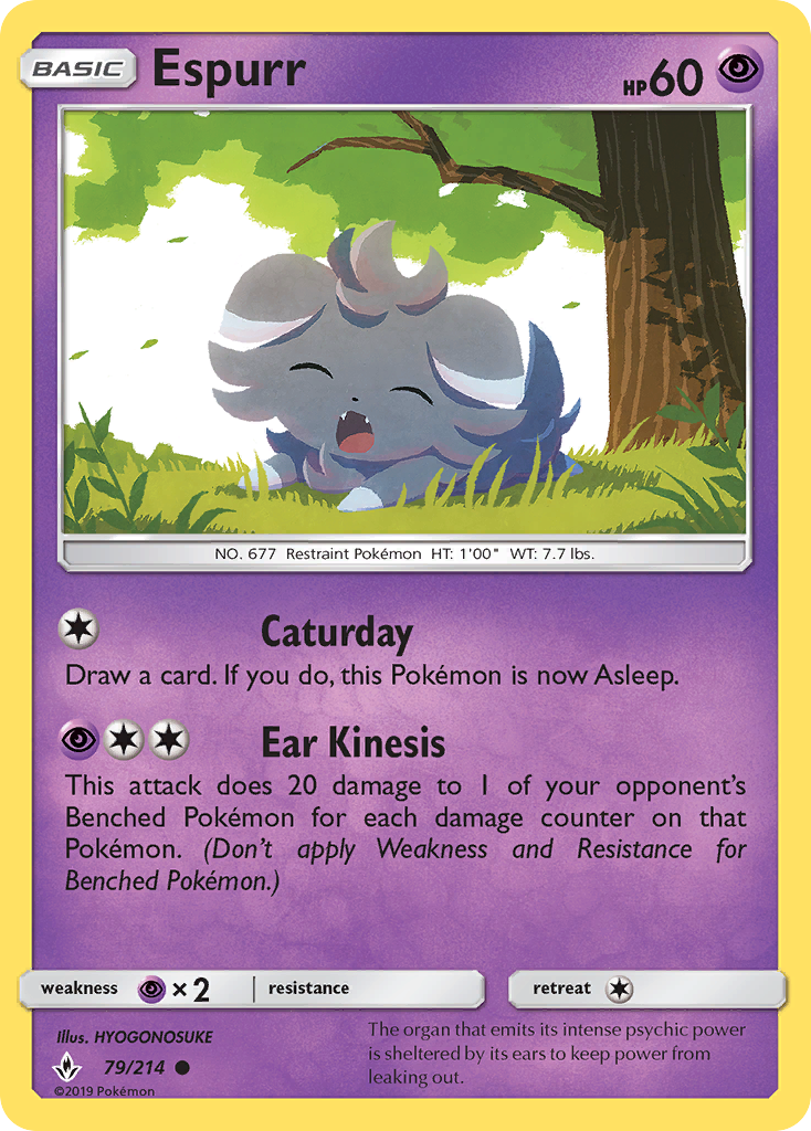 Espurr (79/214) [Sun & Moon: Unbroken Bonds] | Good Games Morley