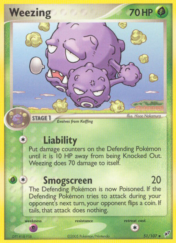 Weezing (51/107) [EX: Deoxys] | Good Games Morley