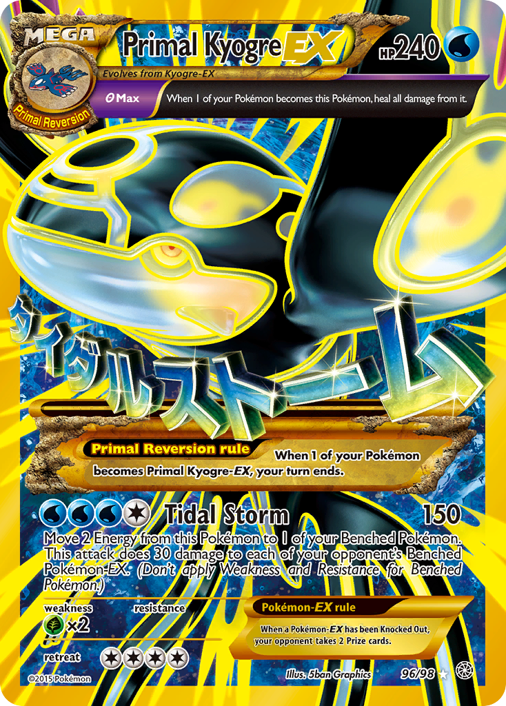 Primal Kyogre EX (96/98) [XY: Ancient Origins] | Good Games Morley