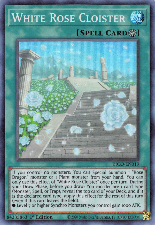 White Rose Cloister (Super Rare) [KICO-EN019] Super Rare | Good Games Morley