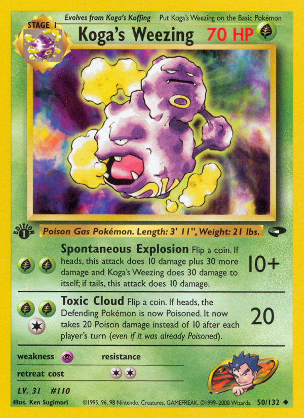 Koga's Weezing (50/132) [Gym Challenge 1st Edition] | Good Games Morley