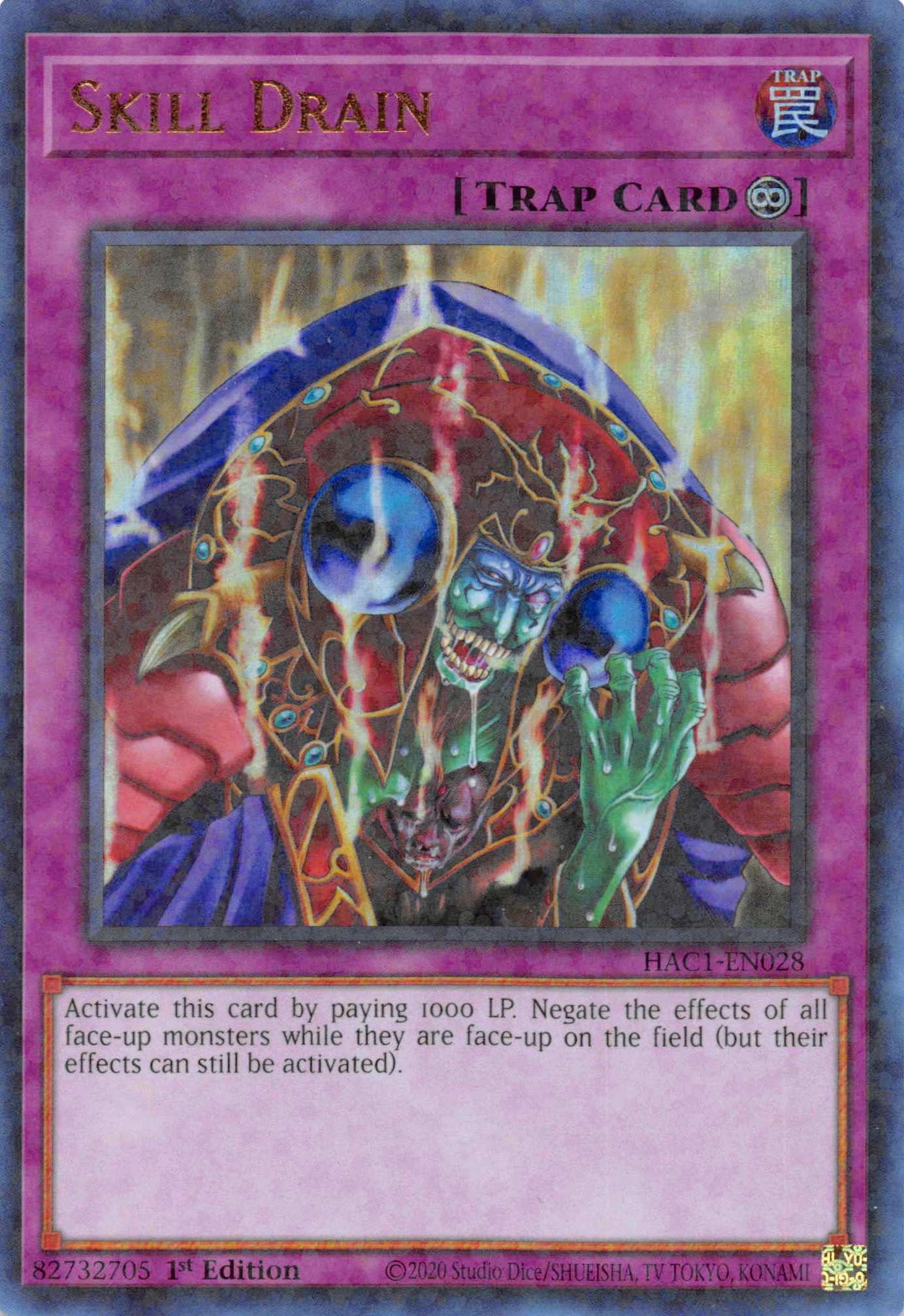 Skill Drain (Duel Terminal) [HAC1-EN028] Parallel Rare | Good Games Morley