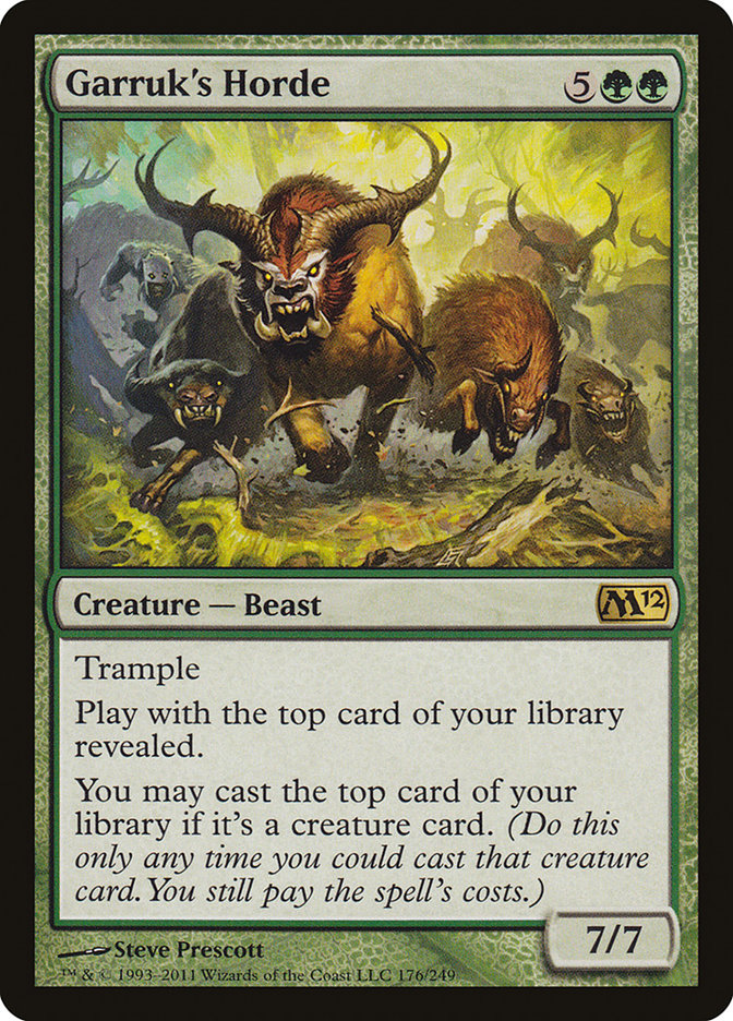 Garruk's Horde [Magic 2012] | Good Games Morley