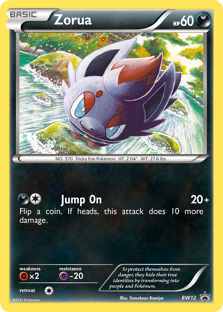 Zorua (BW12) [Black & White: Black Star Promos] | Good Games Morley