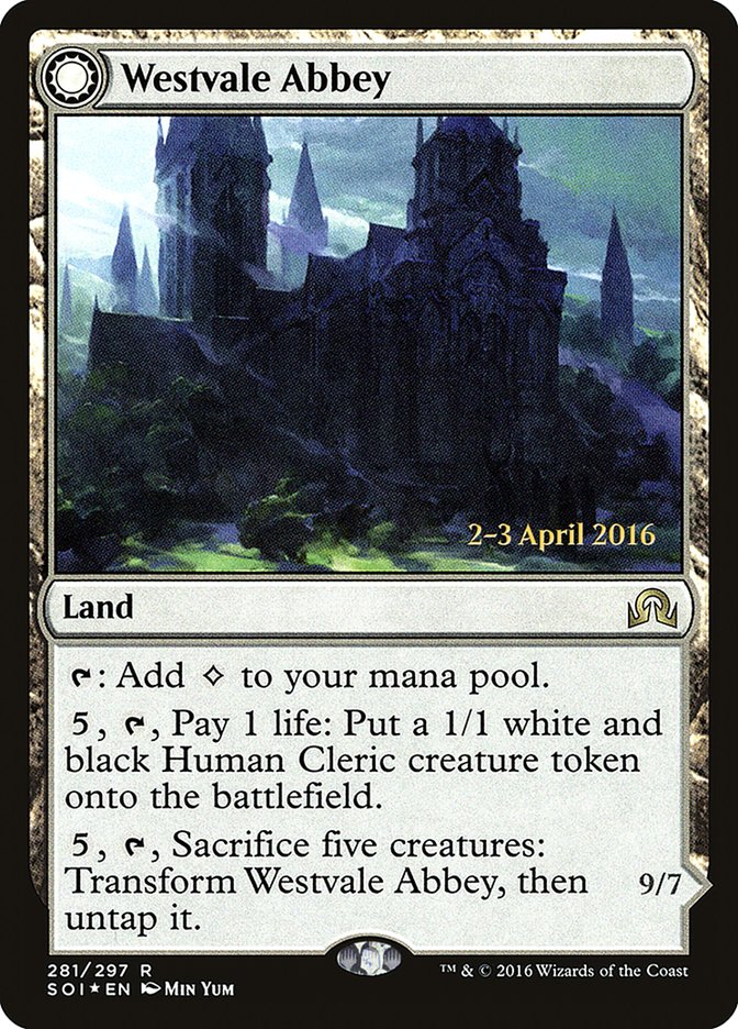 Westvale Abbey // Ormendahl, Profane Prince [Shadows over Innistrad Prerelease Promos] | Good Games Morley