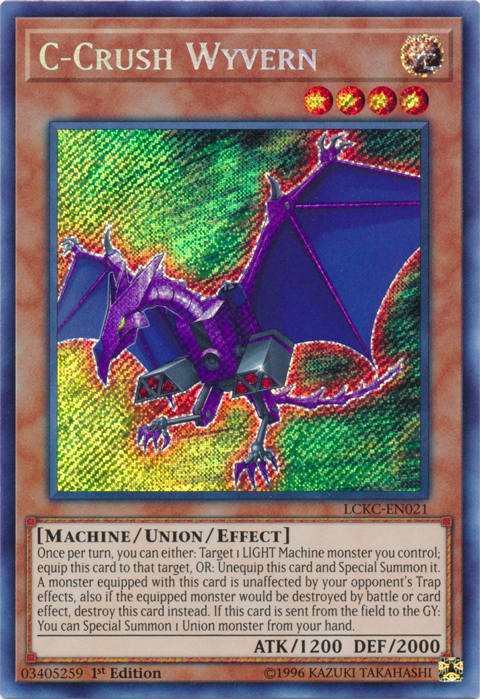 C-Crush Wyvern [LCKC-EN021] Secret Rare | Good Games Morley