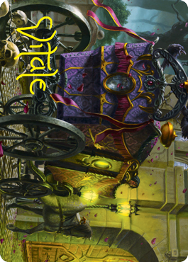 Honeymoon Hearse Art Card (Gold-Stamped Signature) [Innistrad: Crimson Vow Art Series] | Good Games Morley