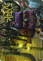 Honeymoon Hearse Art Card (Gold-Stamped Signature) [Innistrad: Crimson Vow Art Series] | Good Games Morley