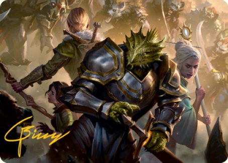 You Come to the Gnoll Camp Art Card (Gold-Stamped Signature) [Dungeons & Dragons: Adventures in the Forgotten Realms Art Series] | Good Games Morley
