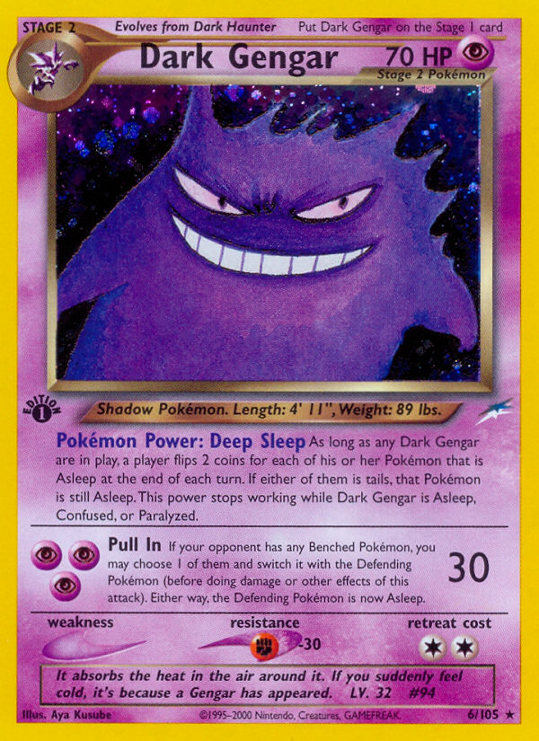 Dark Gengar (6/105) [Neo Destiny 1st Edition] | Good Games Morley
