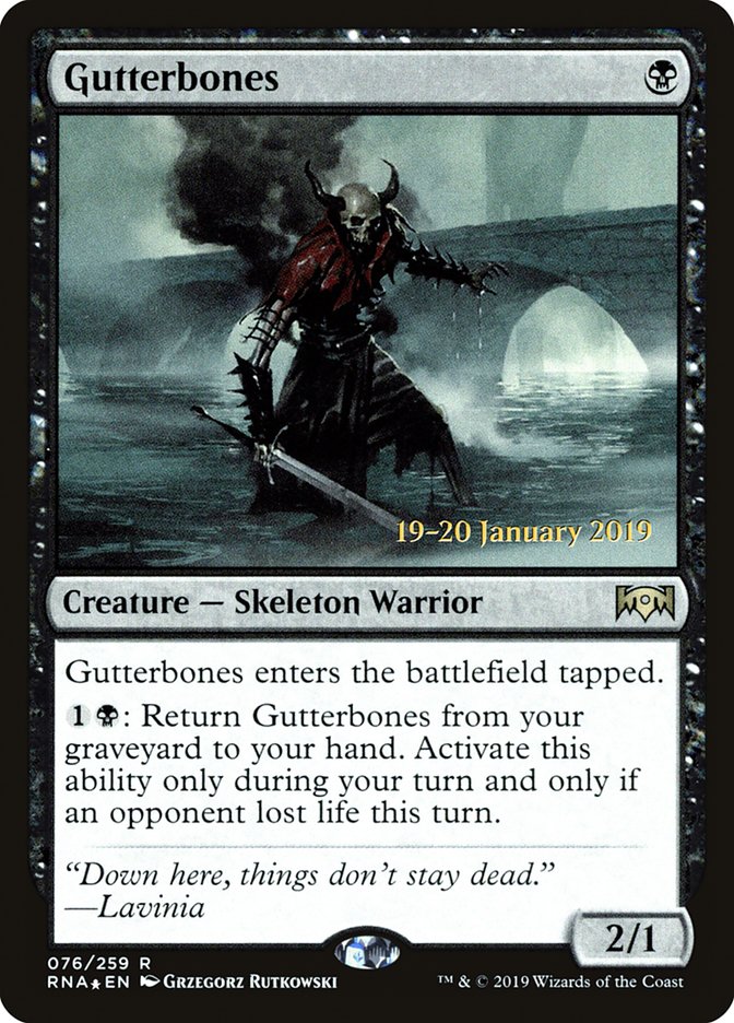 Gutterbones [Ravnica Allegiance Prerelease Promos] | Good Games Morley