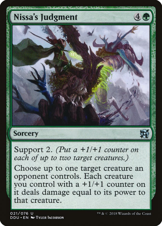 Nissa's Judgment [Duel Decks: Elves vs. Inventors] | Good Games Morley